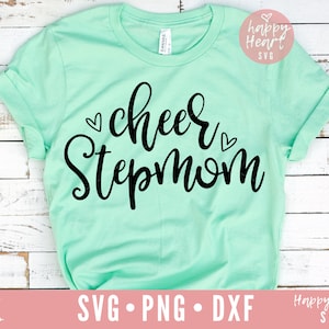 Cheer Stepmom svg, Stepmom svg, Cheer SVG, Cheerleader svg, dxf, png instant download, Stepmom Life svg, Momlife SVG, Cheer Mom svg, Stiefmoeder