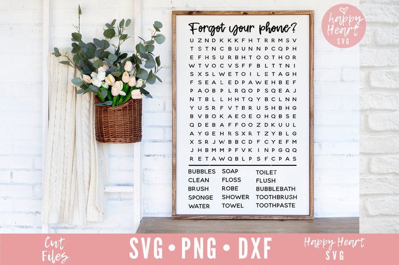 Download Forgot Your Phone svg Bathroom Word Search svg Bathroom ...
