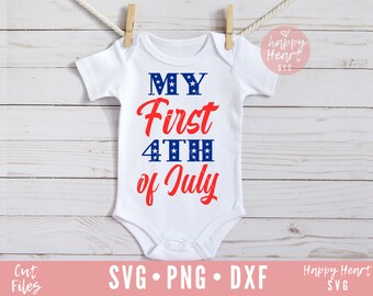 My First 4th Of July SVG, Patriotic svg, dxf,png instant download, Independence Day SVG, 4th of July svg, First Fourth of July svg, Baby svg