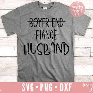 Mari SVG, Boyfriend Fiance Mari svg, Mariage SVG, Groom svg, dxf et png téléchargement instantané, Hubby svg, M. et Mme svg, Marié svg