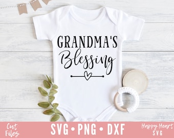 La bendición de la abuela svg, Ain't No Grandma Like The One Tengo SVG, abuela svg, dxf, png descarga instantánea, Bebé SVG, Abuela bendita svg, Bebé