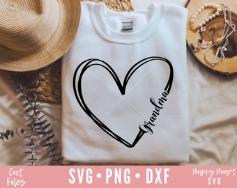 Grandma SVG, Grandma Shirt svg, Most Loved Grandma svg, Grandma Saying SVG, dxf, png instant download, Grandma Quote svg, Best Grandma Ever