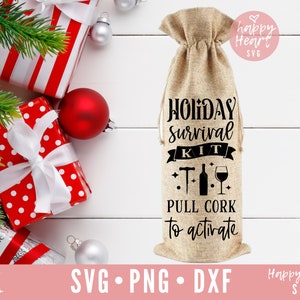 Christmas Wine Bag SVG, Wine Bag svg, Wine svg, png,dxf instant download, Wine Sayings SVG, Wine Bag svg, Christmas Wine svg, Funny Wine svg