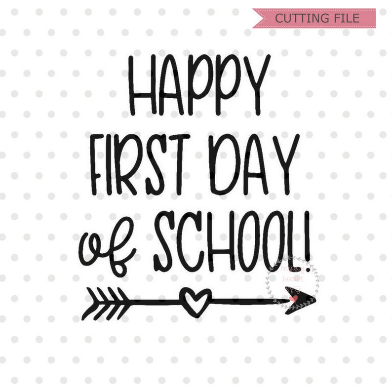 Happy First Day of School SVG Back to School Svg School SVG - Etsy