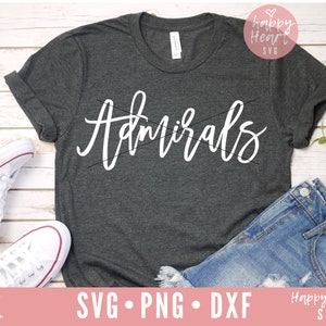 Admirals svg, Hockey svg, Admirals Team svg, Game Day SVG, Sports svg, dxf, png instant download, Admirals Mascot svg, Cheer Mom svg, Hockey