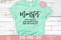 Momster svg, Funny Mom quote svg, Mom svg, dxf, png instant download, Mama svg, Mother's Day svg, Blessed Mama svg, Funny svg, Mom life svg