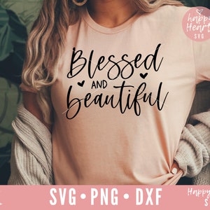 Benedetto e bello SVG, Beato svg, dxf e png download istantaneo, Grazie svg, Christian SVG, Ringraziamento svg, Autunno svg, Grato svg