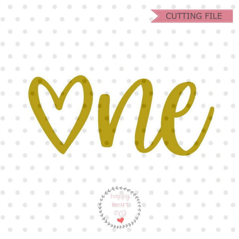 One SVG First Birthday svg dxf and png instant download | Etsy