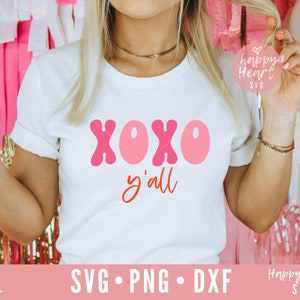 XOXO Yall svg, Knuffels en Kusjes svg, Love svg, Valentijnsdag svg, dxf, png instant download, Valentine SVG, xoxo SVG, Valentine Shirt svg