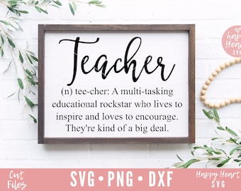 Teacher Definition SVG, Teacher Life, Back to School (Digital Download)