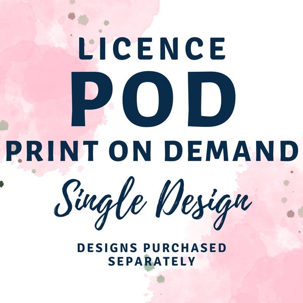 Pod License Etsy
