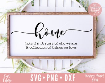 Home Definition SVG, Home svg, Home Sweet home svg, dxf, png instant download, Home Sign SVG,  Home SVG, Family svg, Farmhouse Sign svg