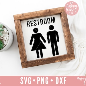 Restroom SVG, Bathroom svg, Washroom svg, dxf and png instant download, Bathroom sign SVG, Get Naked SVG, Bathroom decor svg, Toilet svg