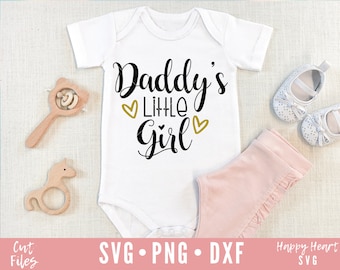 Daddy's Little Girl SVG, design per la festa del papà (download digitale)