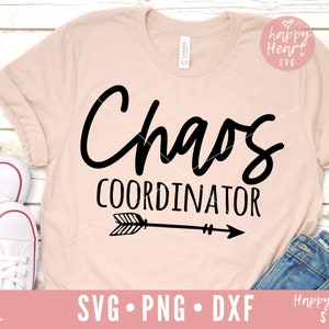 Chaos Coordinator SVG, Momlife svg, Tiny Human Tamer svg,  dxf, png instant download, Toddler Tamer SVG, Teacher svg, Mom Life svg, Mama svg