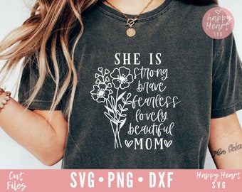 She Is Mom SVG, Mom Life svg, Mother's Day SVG, Mom Quote svg, Mom Shirt SVG svg, dxf png instant download, Mom Quote svg, Mother svg, Mama