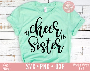 Cheer Sister svg, Cheer SVG, Cheerleader svg, dxf and png instant download, Cheer Life svg, cheer sister svg, cheer mom svg, Cheer Mama svg