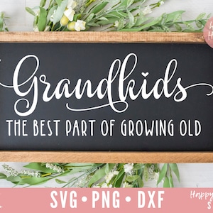 Grandkids The Best Part Of Growing Old svg, Grandkids Make Life Grand SVG, Family svg, dxf and png instant download, grandkids quote svg