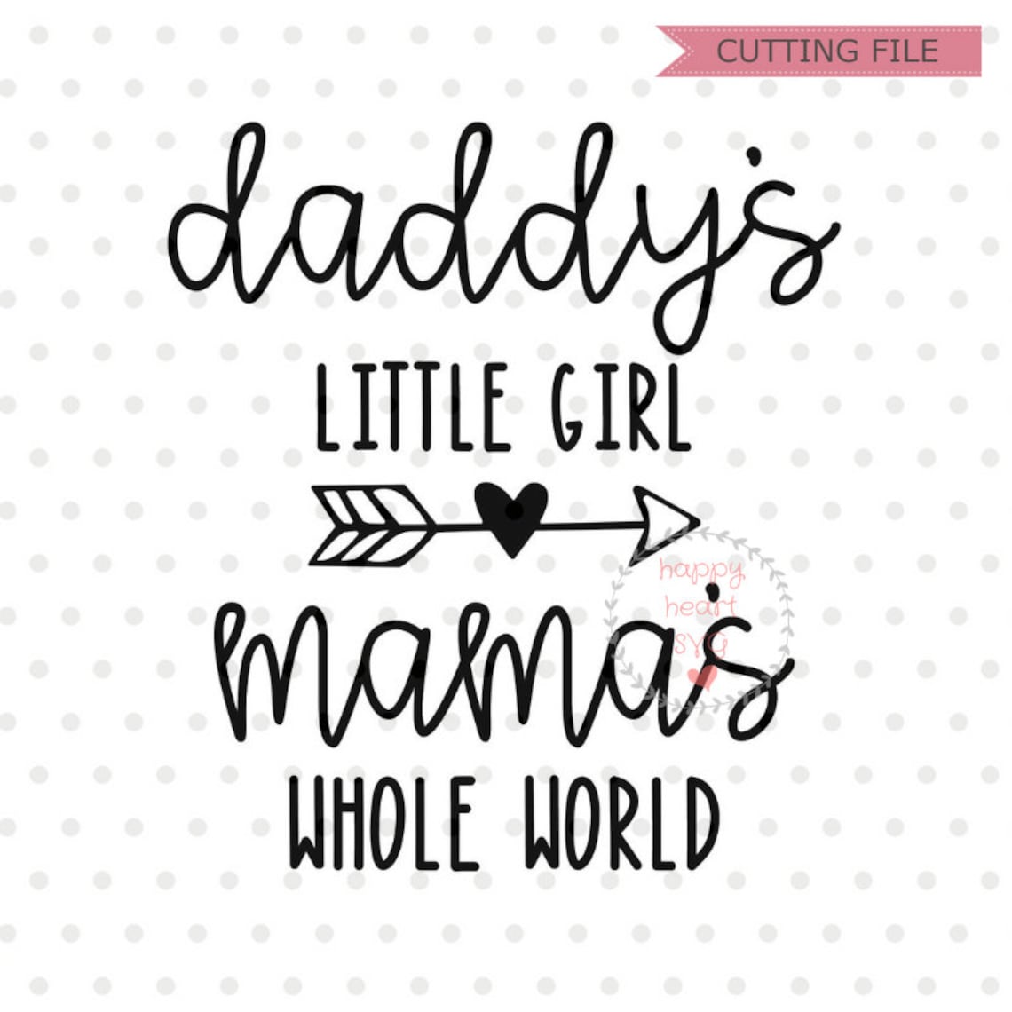 Daddy s Girl Mama s World SVG Daddy s Little Girl Etsy