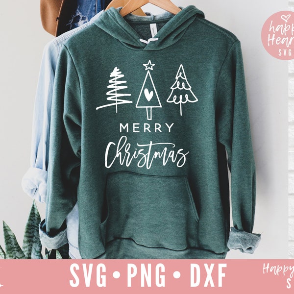 Merry Christmas svg, Christmas svg, dxf, png instant download, Christmas Trees svg, Christmas Saying svg, Christmas Shirt svg, Holiday svg