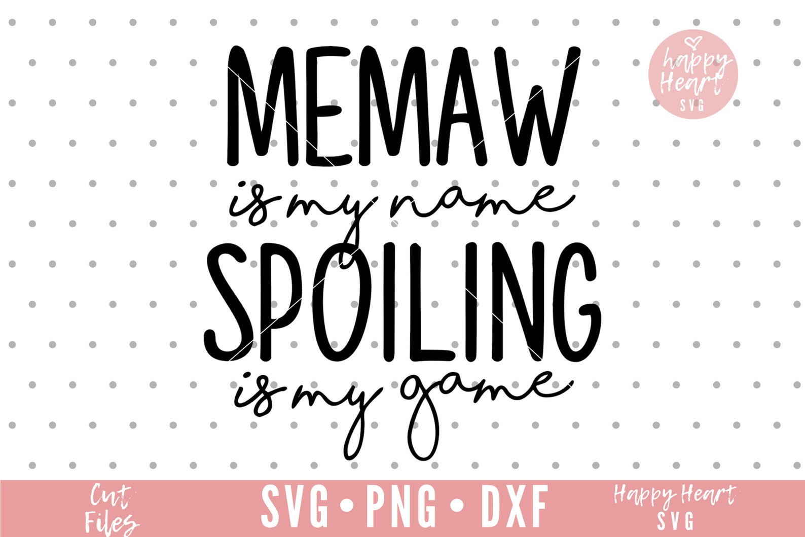Kosmetiktasche Mit Aufdruck "Memaw Is My Name Spoiling Is My Game" – 23x17 Cm, 100% Polyester, Weiß Mit Schwarzem Reißverschluss