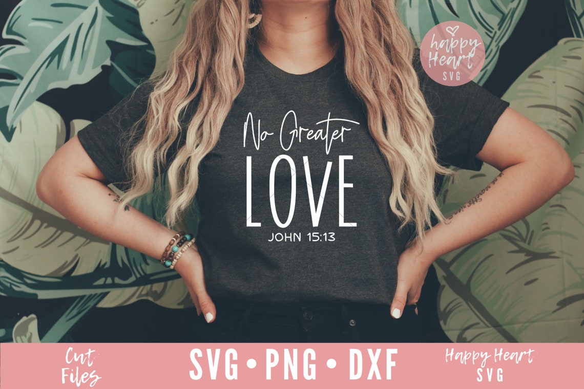 Download No Greater Love svg Easter svg Faith svg He Is Risen svg | Etsy
