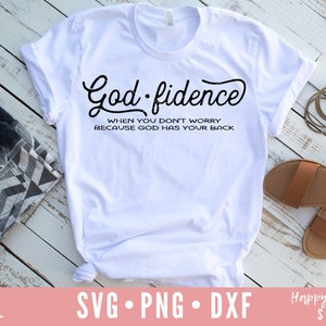 Godfidence svg, Faith svg, Christian svg, Faith Quote SVG, dxf,png instant download, Bible Verse svg, Religious svg, Bible Saying svg, Jesus