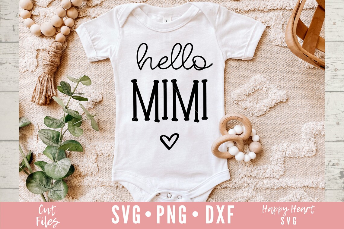 Hello Mimi Svg Pregnancy Announcement Svg Baby Announcement - Etsy