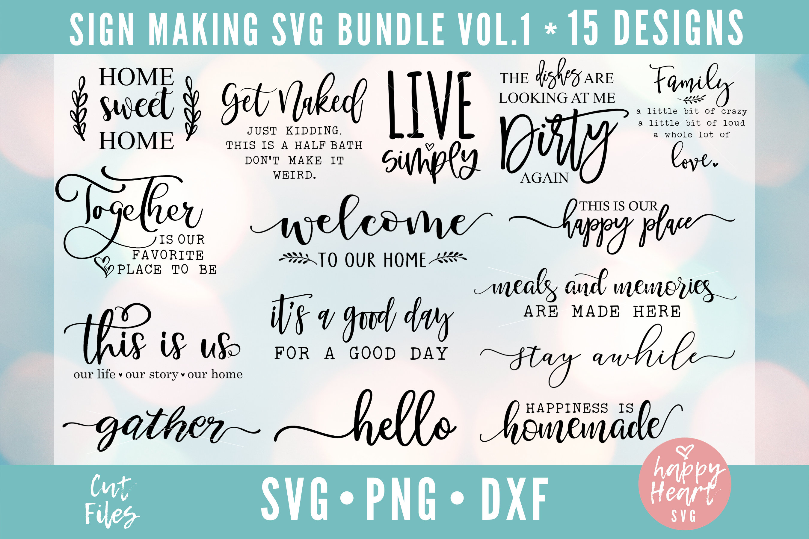Sign Bundle, Sign SVG Bundle, Sign Making Bundle, Farmhouse svg, dxf, png instant download, Farmhouse SVG Bundle, Home Sweet Home svg, Hello
