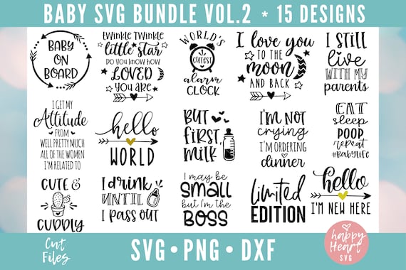Download Baby Svg Bundle Baby Bundle Newborn Bundle Baby Quote Etsy