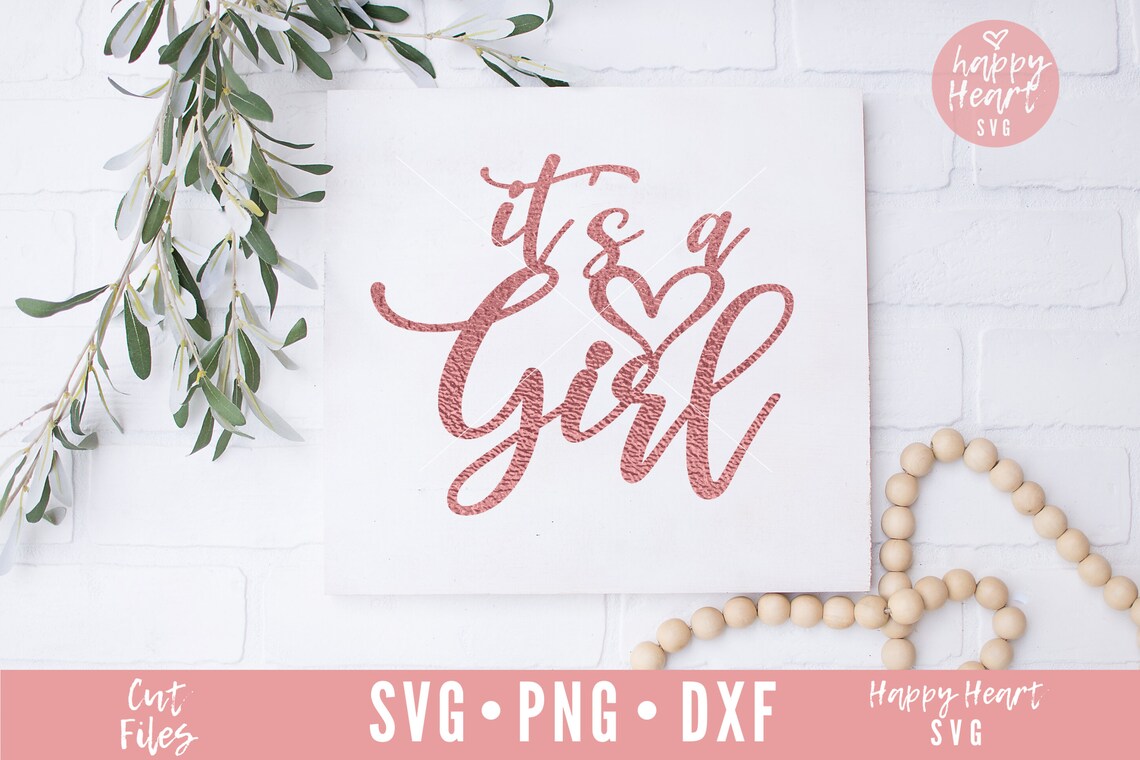 It's A Girl Svg Cake Topper Svg Its A Girl Cake Topper - Etsy