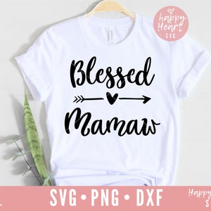 Gesegnet Mamaw Svg, Mamaw Svg, gesegnete Oma Svg, gesegnet Enana SVG, Nana SVG, Dxf, Png sofortigen Download, gefördert Mamaw Svg, Oma Svg