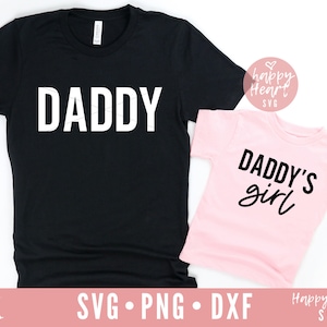 Papa und Tochter Svg, Papa Svg, Papas Mädchen SVG, Papas kleines Mädchen Svg, Dxf, Png sofortigen Download, Väter Tag SVG, Papa und mich SVG