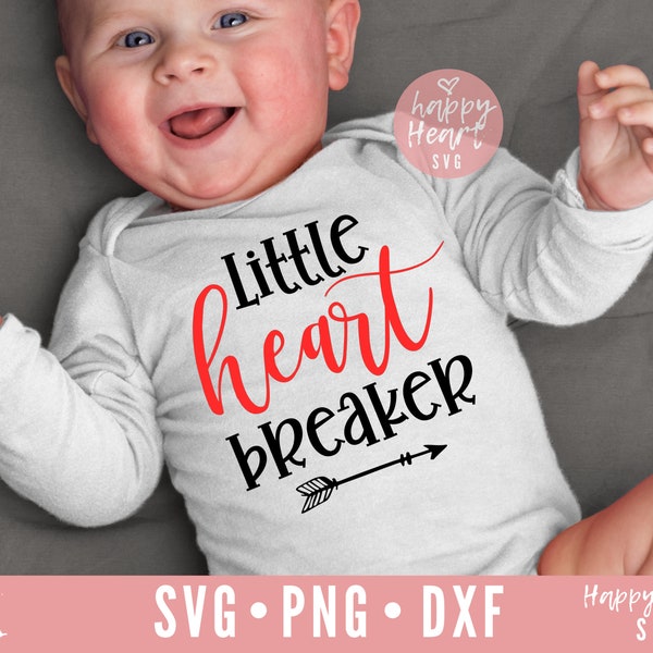 Little Heart Breaker SVG, Valentines svg, dxf, png descarga instantánea, Valentines Quote SVG, Heart Breaker svg, Baby Valentines svg, Heart svg