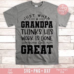 Overgrootvader SVG, overgrootvader citaten SVG, opa SVG, Vaderdag SVG, opa SVG, DXF, PNG Instant Download, overgrootvader shirt SVG