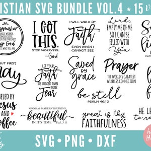Christian Bundle, Scripture Bundle, Bible Verse Bundle, Bible Quote svg, dxf, png instant download, Religious SVG, Christian svg, Waymaker