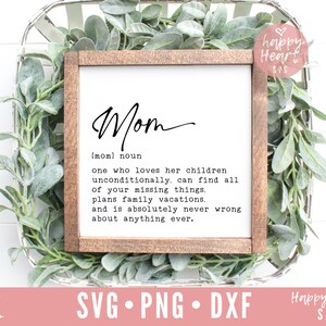 Mom Definition SVG, Mom svg, Mother's Day SVG, Mom Life svg, Momlife SVG, Mom svg, dxf png instant download, Mom Saying svg, Mothers Day svg
