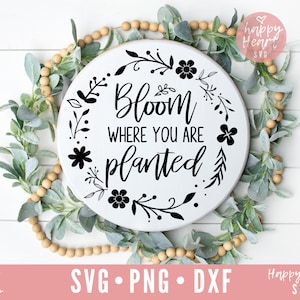 Blühen Sie gepflanzt Svg, Frühling Svg, Dxf, Png sofortiger Download, Hallo Frühling Svg, Frühling Zitate Svg, Willkommen Frühling Svg, Blühen Svg