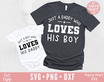Daddy And Son svg, Father And Son svg, Baby Boy svg, Newborn svg, dxf, png instant download, Baby SVG, Daddy svg, Fathers Day svg, baby Boy
