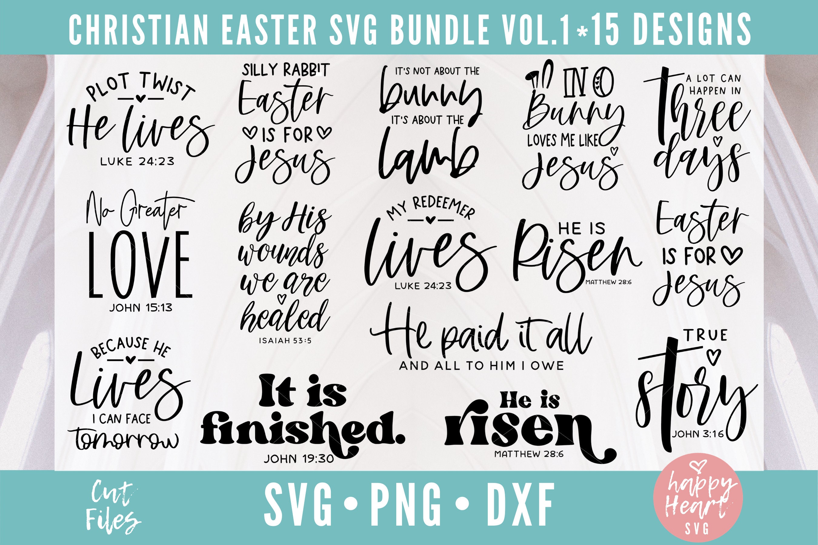 Download No Greater Love svg Easter svg Faith svg He Is Risen svg | Etsy