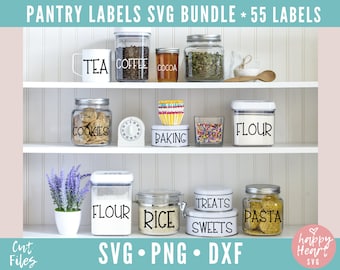 Pantry Labels SVG Bundle, Kitchen Labels svg bundle, Kitchen svg Bundle, Pantry Labels svg, dxf, png instant download, Kitchen Labels svg