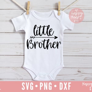 Little Brother SVG, Little Bro SVG, , dxf and png instant download, Brother SVG, Little Bro svg file, Siblings svg, Little Brother svg file