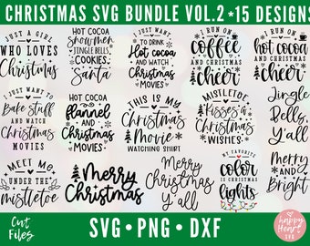 Christmas Bundle, Christmas SVG Bundle, Christmas Shirt Bundle, Christmas svg, dxf, png instant download, Christmas Shirt svg, Holiday svg