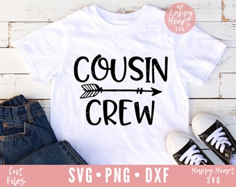 Kusinbesättning SVG, familjedesign (digital nedladdning)
