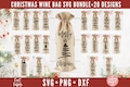 Christmas Wine Bag Bundle, Wine SVG Bundle, Christmas Wine SVG Bundle, Christmas Wine svg, dxf, png instant download, Wine Bag Bundle svg
