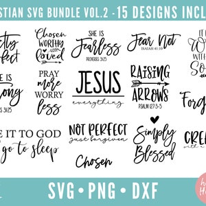 Christian Bundle, Bible Verse Bundle, Bible Verse svg, dxf, png instant download, Religious SVG, Christian svg, Scripture Bundle, Faith svg