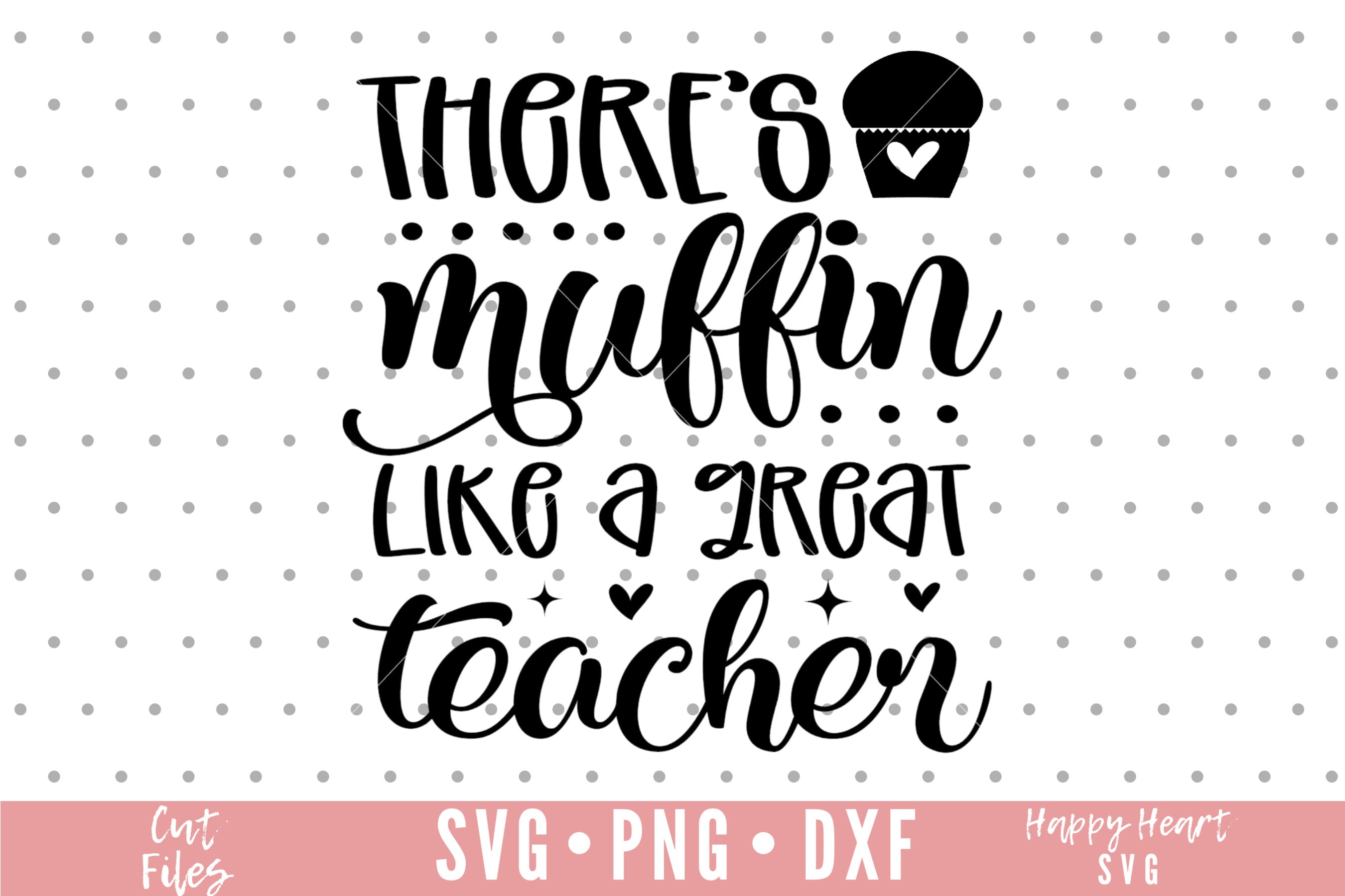 There's Muffin Like A Great Teacher Like You SVG Teacher - Etsy