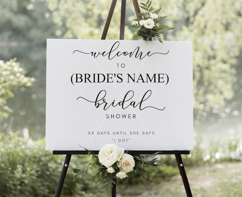 Bridal Shower Sign Svg Bridal Shower Svg DIY Bridal Shower Etsy