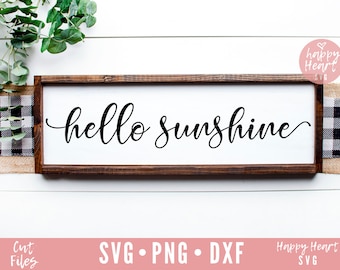 Hallo Sonnenschein Svg, Sommer Svg, Sonnenschein und Sommer Zeit SVG, Dxf und Png sofortigen Download, Sommer Zeichen SVG, Sommer-Svg, Sonnenschein Svg