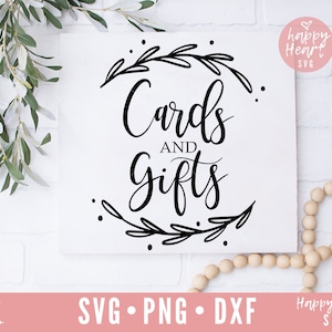 Cards and Gifts svg, Advice and Wishes svg, Wedding SVG, Gifts and Crads svg, dxf, png instant download, Rustic Wedding SVG, Wedding sign